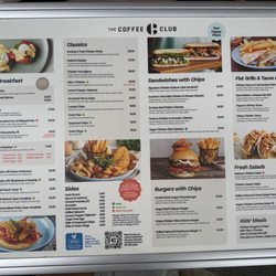 The Coffee Club - Menu