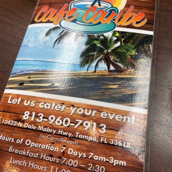 Cafe Caribe - Menu - Cuban Near Me - Tampa, Florida