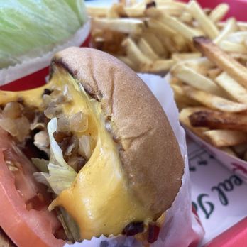 In-N-Out Burger - Grilled cheese animal style. Fries well done - Burgers Near Me - Fontana, California