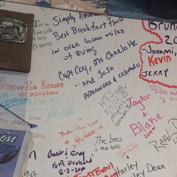 Scalehouse Cafe - There's writing on the walls of people who have been here. This one stood out - Breakfast & Brunch Near Me - George, Washington Scalehouse Cafe - There's writing on the walls of people who have been here. This one stood out - Breakfast & Brunch Near Me - George, Washington