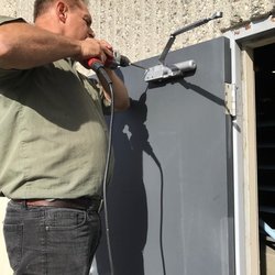A&J Lock and Key - installing the hardware