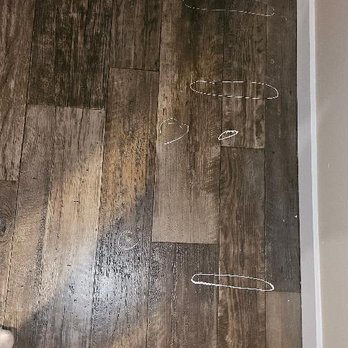 Empire Today - circles are bumps longer oval shape is wood seams - Carpet Installation Near Me