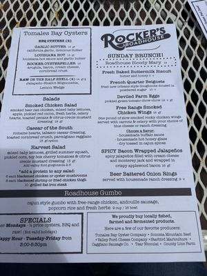 Menu photo 8 Rocker’s Roadhouse Valley Ford, CA