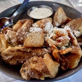 Aba - Crispy Potatoes - the scallion crema is unreal - Mediterranean Near Me - Chicago, Illinois