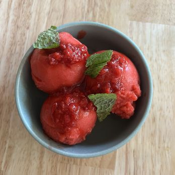 Lenox  - Strawberry mint lime sorbet. - Latin American Near Me - Seattle, Washington