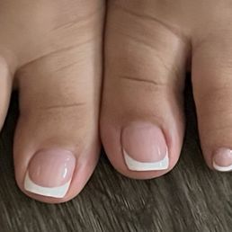 French Tip Pedicure French Tip Pedicure