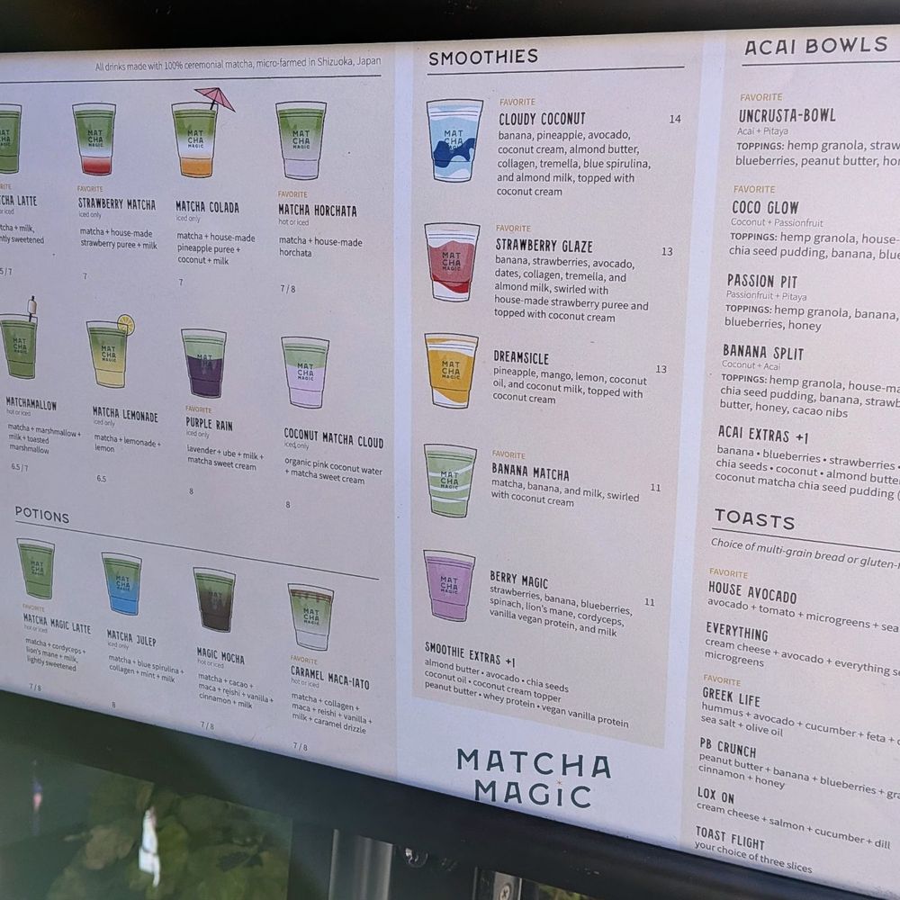 Matcha Magic - Menu - Coffee & Tea Near Me - Redmond, Washington Matcha Magic - Menu - Coffee & Tea Near Me - Redmond, Washington