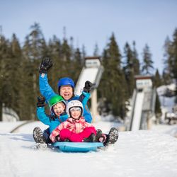 Whistler Olympic Park - Free toboggan and helmet rentals are available at Whistler Olympic Park