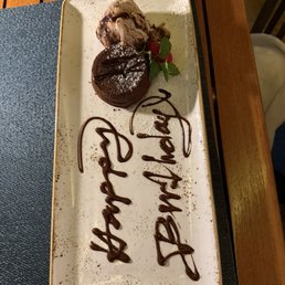 Birthday Warm chocolate cake with Kauai Pie Icecream. Yum! Birthday Warm chocolate cake with Kauai Pie Icecream. Yum!