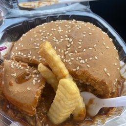 Stick the fries in the chili cheese... you're welcome