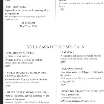 Boquinete - Menu - Seafood Near Me - Puerto Morelos, ROO