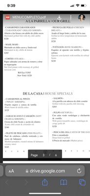 Menu photo 6 Boquinete Puerto Morelos, ROO Menu photo 6 Boquinete Puerto Morelos, ROO