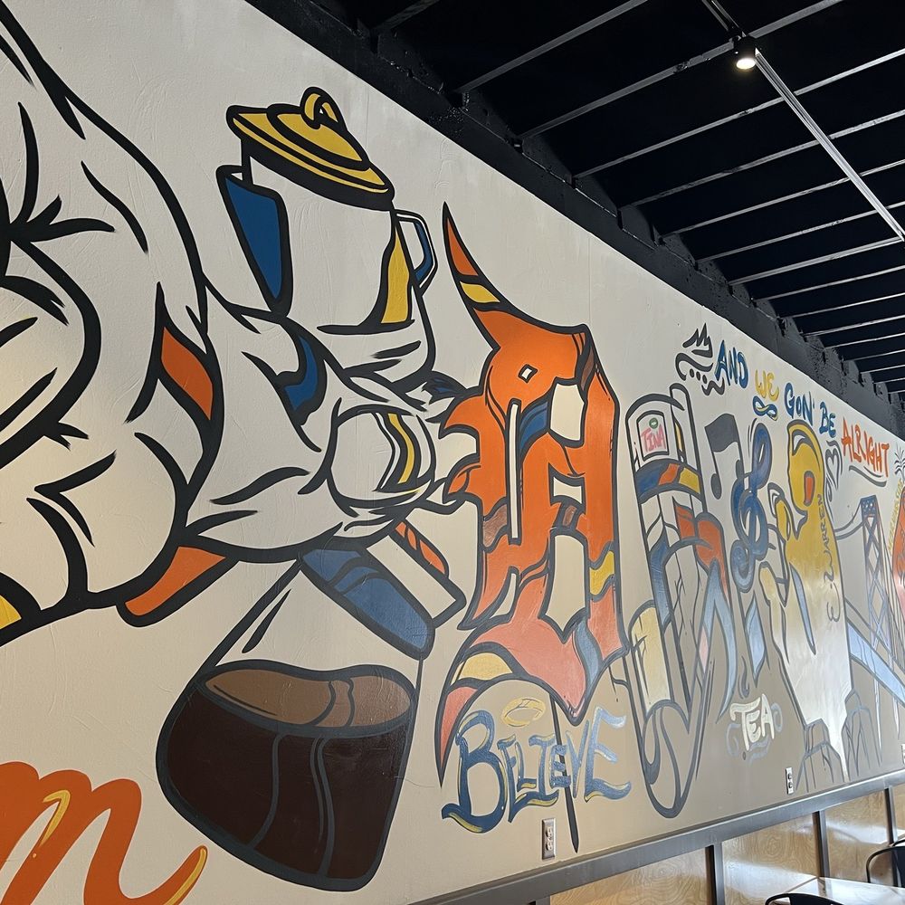 Morningside Cafe - Wall mural. - Coffee & Tea Near Me - Detroit, Michigan Morningside Cafe - Wall mural. - Coffee & Tea Near Me - Detroit, Michigan