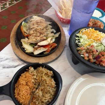 Chuy's - Chicken Fajitas and a mix of two rices - Tex-Mex Near Me - Orlando, Florida