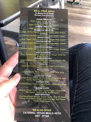 Menu photo 4 Heroes Meals Midland, TX