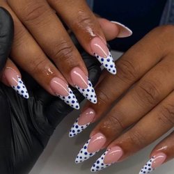 StarNailsBar - Polka Dot French Perfection!