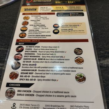 Oz Korean BBQ - Folsom - Menus - Korean Near Me - Folsom, California Oz Korean BBQ - Folsom - Menus - Korean Near Me - Folsom, California