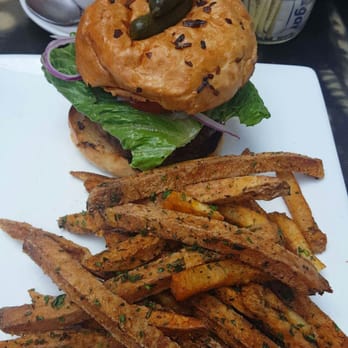 The Attic - Catalina burger and fries $15 - Breakfast & Brunch Near Me - Long Beach, California