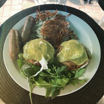 Station 400 - Fried Green Tomato Eggs Benedict - American Near Me - Sarasota, Florida Station 400 - Fried Green Tomato Eggs Benedict - American Near Me - Sarasota, Florida