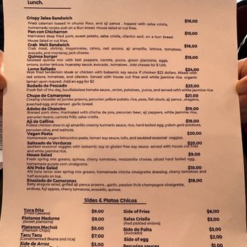 Inca's Peruvian Cuisine - Lunch menu 12/10/23 - Peruvian Near Me - Sebastopol, California Inca's Peruvian Cuisine - Lunch menu 12/10/23 - Peruvian Near Me - Sebastopol, California