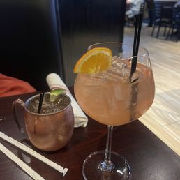 Peach Sangria and Mule