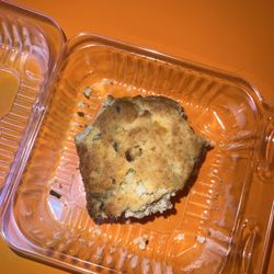 Gusto Coffee Shop - $8 mistake. each corner nibbled off by a sad victim. they call this the "bacon chive scone."