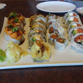 Fuji Rice Time - Rock n' roll roll, Vegas roll, spicy tuna roll, and Philly roll. They were all very good! My favorite was the Vegas roll. - Japanese Near Me - Salem, Oregon
