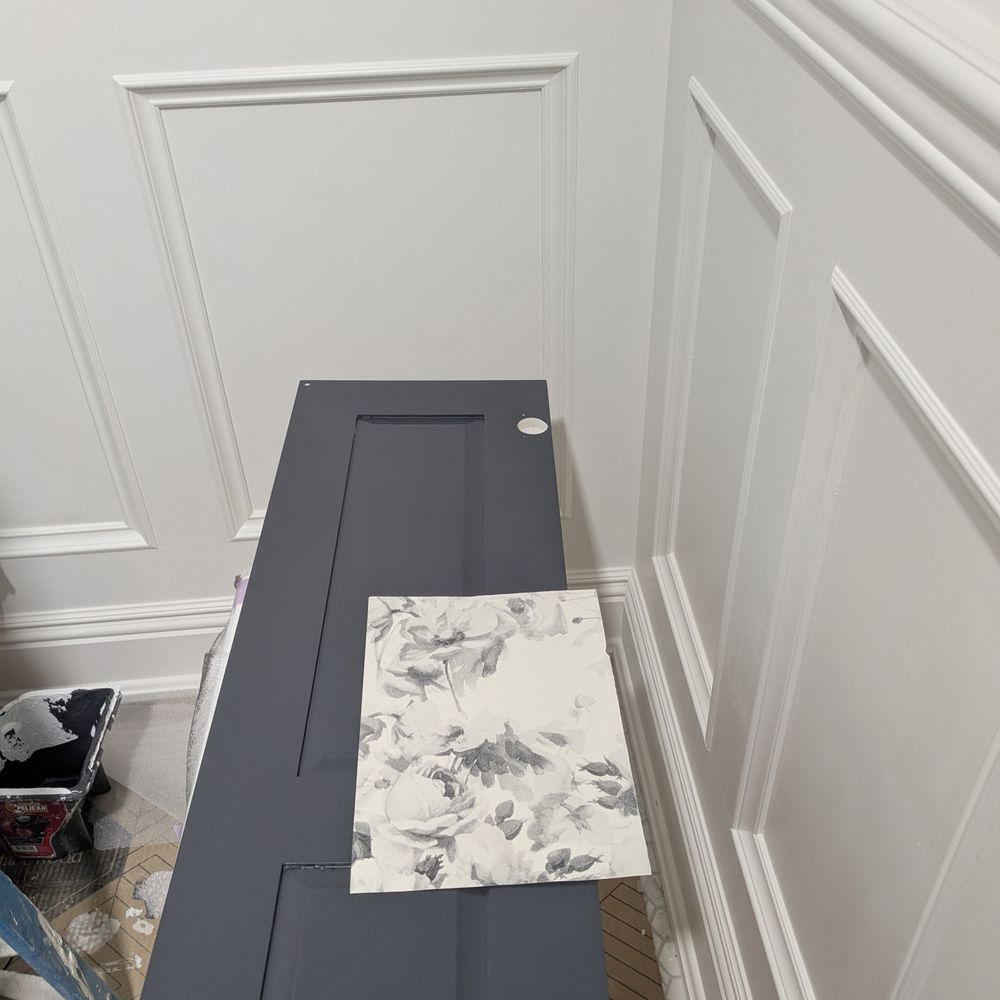 Bodee Construction LLC - Bathroom wainscoting and paint matching to wallpaper. - General Contractors Near Me - Fort Lee, New Jersey