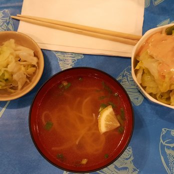 Kabuki Restaurant - Appetizer. Salad, soup and pickled cabbage - Japanese Near Me - Aiea, Hawaii Kabuki Restaurant - Appetizer. Salad, soup and pickled cabbage - Japanese Near Me - Aiea, Hawaii