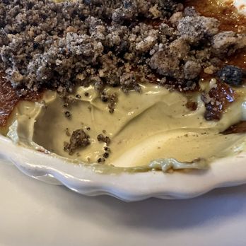 Cafe Orleans - Half eaten Halloween Crème brûlée - Cajun/Creole Near Me - Anaheim, California
