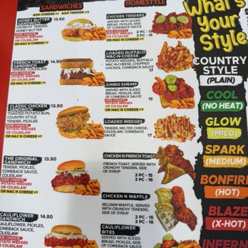 The Red Chickz - Menu - Chicken Shop Near Me - Carlsbad, California