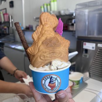 Fugu Taiyaki - Can't okie a and cream not rolled , choose your fish waffle cone - Desserts Near Me - Oceanside, California Fugu Taiyaki - Can't okie a and cream not rolled , choose your fish waffle cone - Desserts Near Me - Oceanside, California