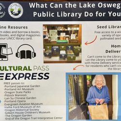 City of Lake Oswego - Lake Oswego Public Library flyer