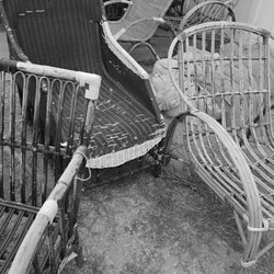 Lynne's Caning Shop - 1920's wicker restoration wrapping,mending before painters