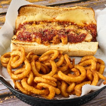 The Axe Bar - a hot dog and onion rings - Dance Clubs Near Me - Champaign, Illinois