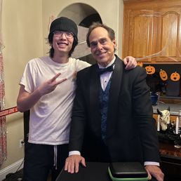 Michael Rappa with the birthday boy