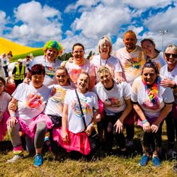 Mopheads - Colour Run Obstacle course, great day out with the team