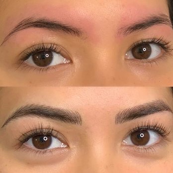 Lucy Hart Ink - Before and after photo - Permanent Makeup Near Me - Studio City, California