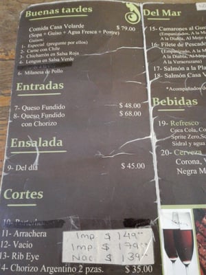 Menu photo 3 Casa Velarde Guadalajara, JAL