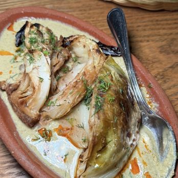 Chama Mama - Roasted Cabbage in Baje - Georgian Near Me - New York, New York Chama Mama - Roasted Cabbage in Baje - Georgian Near Me - New York, New York