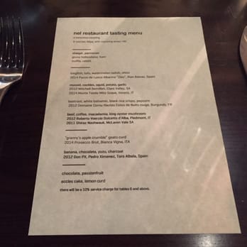 Nel. Restaurant - Tasting Menu - October 2015 - Restaurants Near Me - Sydney, NSW
