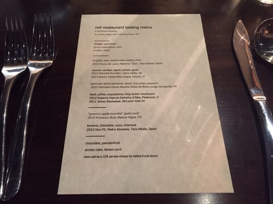 Menu photo 2 Nel. Restaurant Sydney, NSW