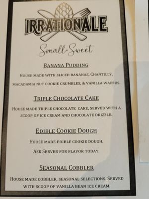 Menu photo 6 Irrationale Kitchen + Taps Cookeville, TN Menu photo 6 Irrationale Kitchen + Taps Cookeville, TN