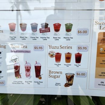 ChaTraMue Original Thai Tea - Menu 2 - Bubble Tea Near Me - Los Angeles, California