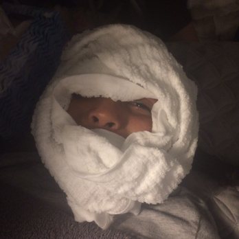 Polish Spa - Hot towel for her face. - Nail Salons Near Me - Desmoines, Washington Polish Spa - Hot towel for her face. - Nail Salons Near Me - Desmoines, Washington
