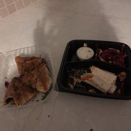 Takeout of Chicken Shawarma and spinach Fatayer (3 pieces) Takeout of Chicken Shawarma and spinach Fatayer (3 pieces)