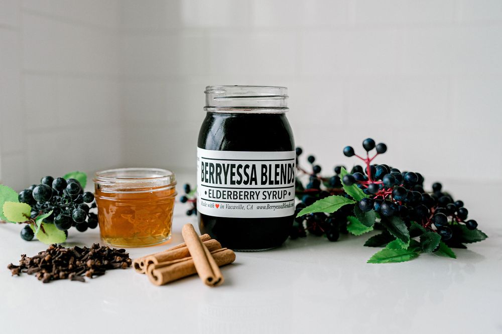 Berryessa Blends Elderberry Syrup Logo