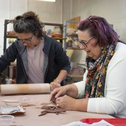 Northern Clay Center - Adult students in a workshop.