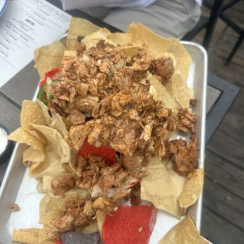 Saltwater Cowboys - Trash can nachos with smoked chicken - Seafood Near Me - Mount Pleasant, South Carolina Saltwater Cowboys - Trash can nachos with smoked chicken - Seafood Near Me - Mount Pleasant, South Carolina
