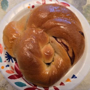 Saint Anna Bakery & Cafe - Red Bean Roll on a 7" paper plate (inside of plate is about 5.5") - Bakeries Near Me - Chicago, Illinois Saint Anna Bakery & Cafe - Red Bean Roll on a 7" paper plate (inside of plate is about 5.5") - Bakeries Near Me - Chicago, Illinois